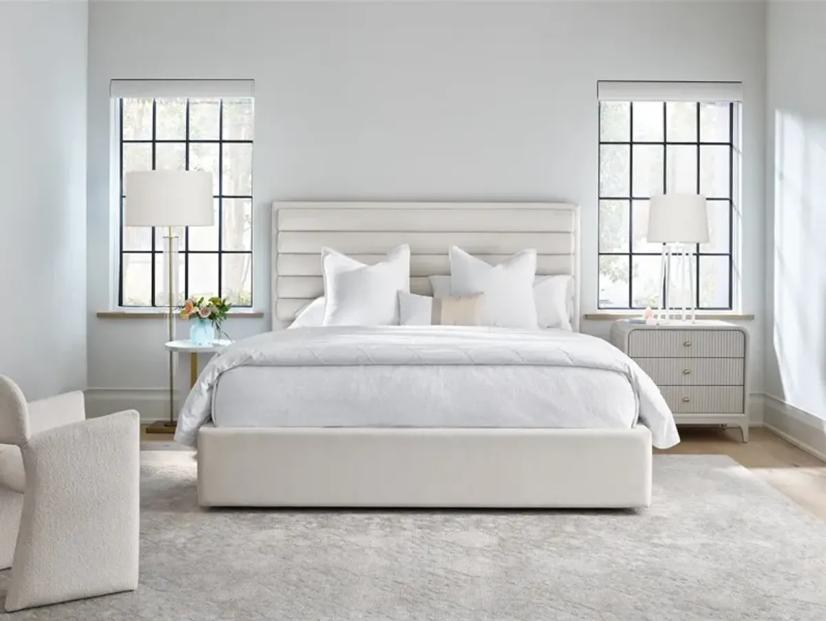 Universal Tranquility Miranda Kerr Home Melborne Ivory Queen Upholstered Bed