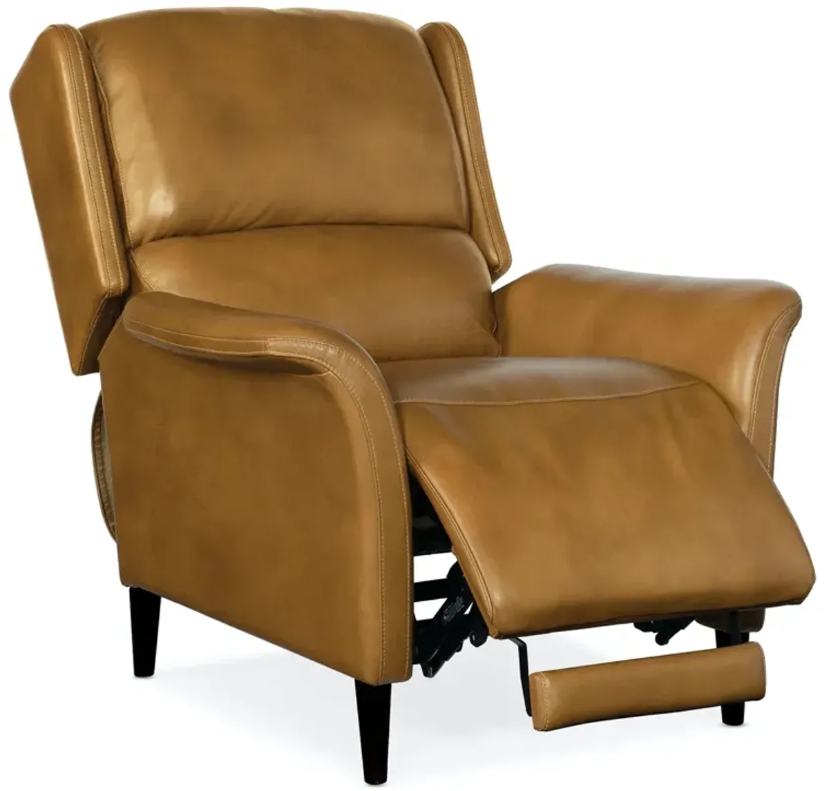 Hooker Furniture Deacon Rogue Camel Leather Power Recliner Chair with Power Headrest