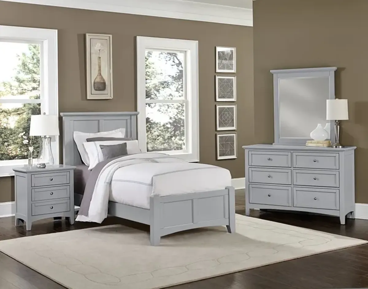 Vaughan-Bassett Bonanza Gray 6-Drawer Double Dresser