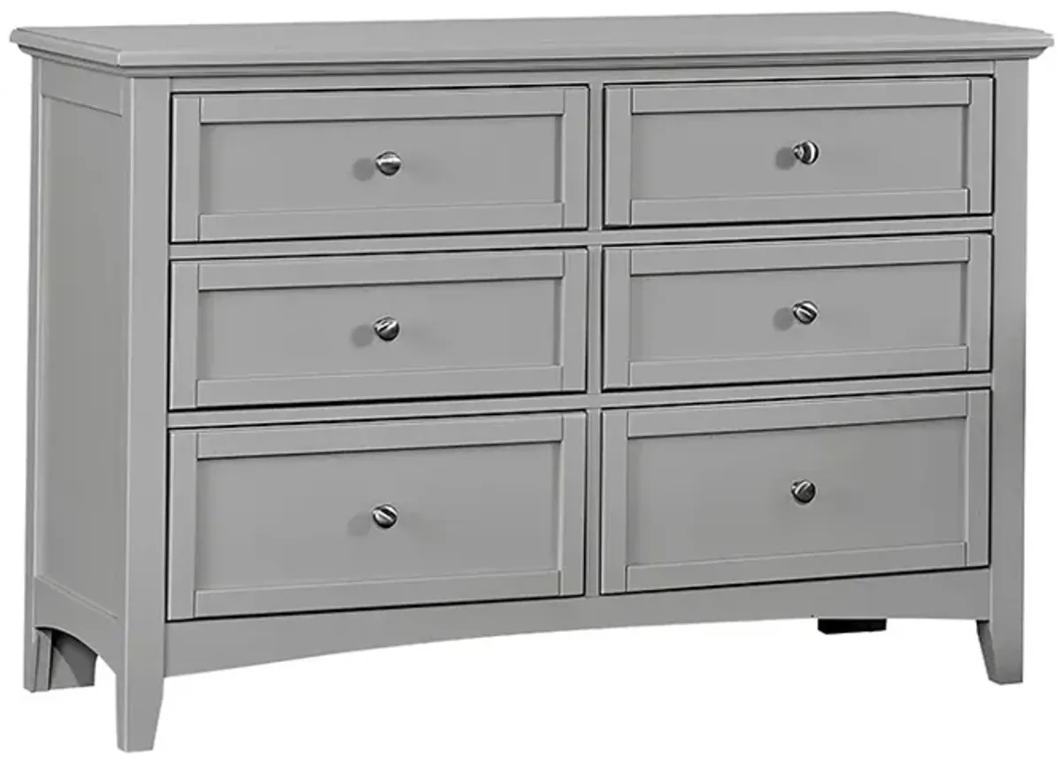 Vaughan-Bassett Bonanza Gray 6-Drawer Double Dresser