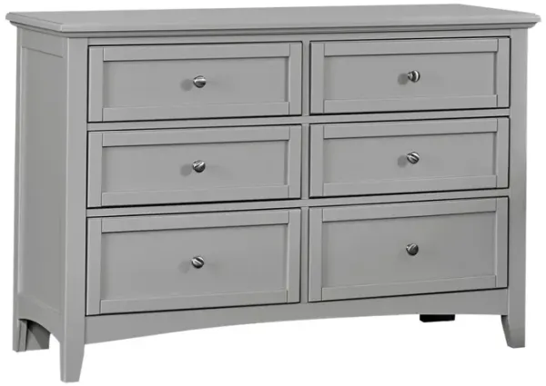 Vaughan-Bassett Bonanza Gray 6-Drawer Double Dresser