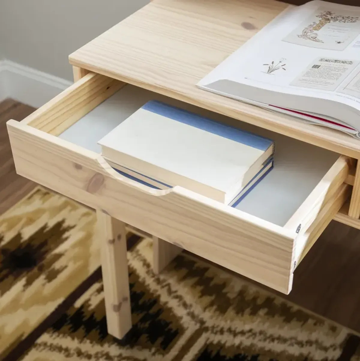 CARY EXTENDABLE CONSOLE DESK - NATURAL