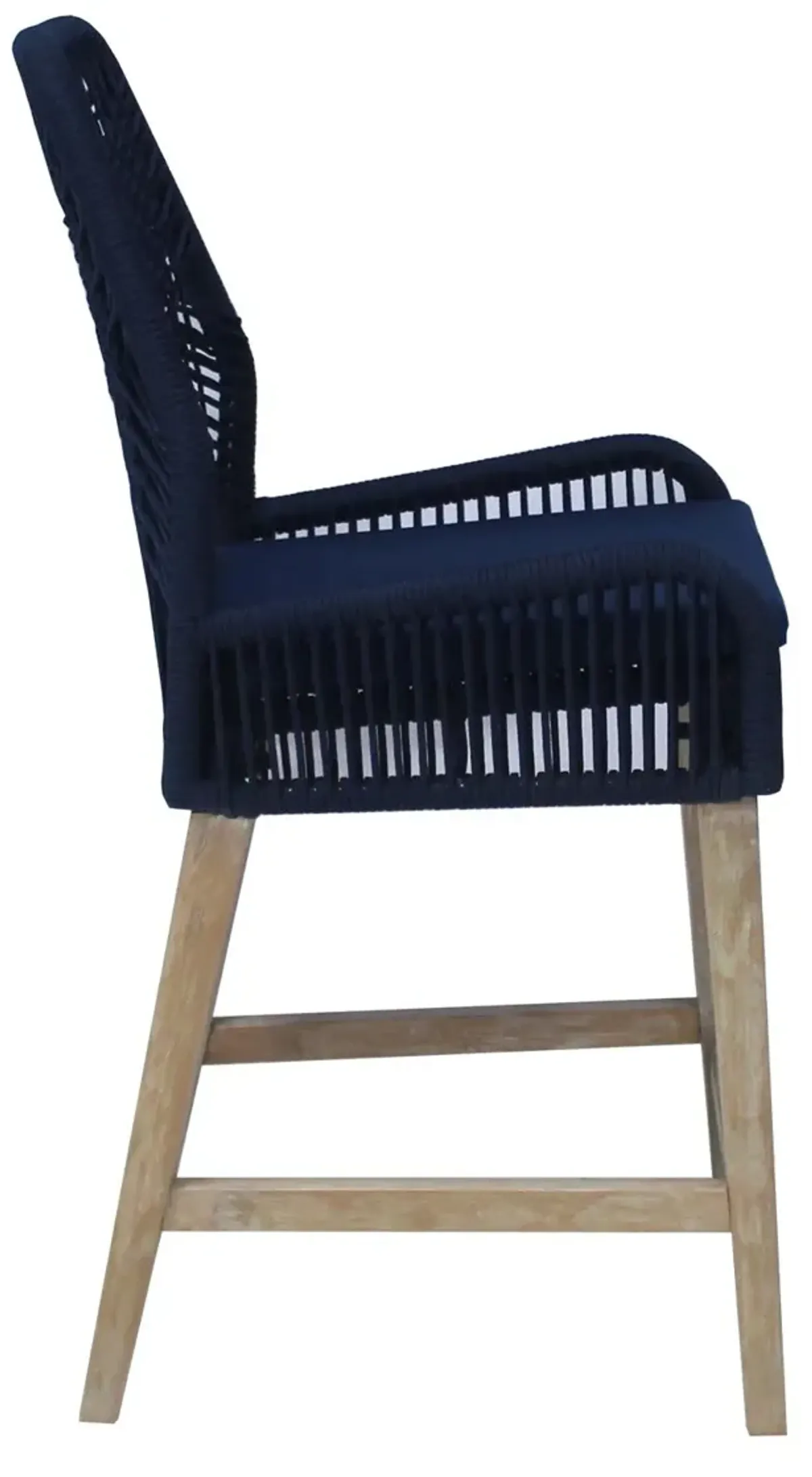 COUNTER HEIGHT CHAIR DARK NAVY ROPE