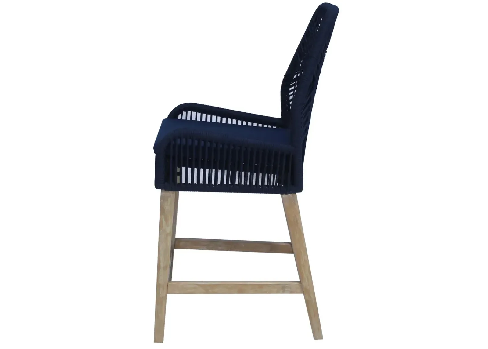 COUNTER HEIGHT CHAIR DARK NAVY ROPE