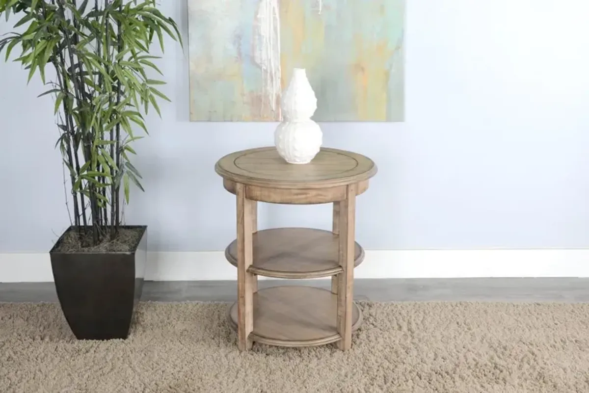 Sunny Designs Marina Beach Pebble 27 Inch Side Table