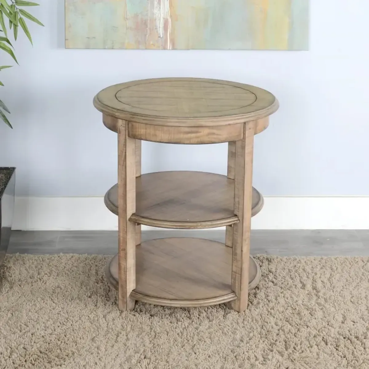 Sunny Designs Marina Beach Pebble 27 Inch Side Table