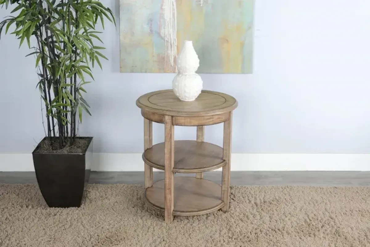 Sunny Designs Marina Beach Pebble 27 Inch Side Table