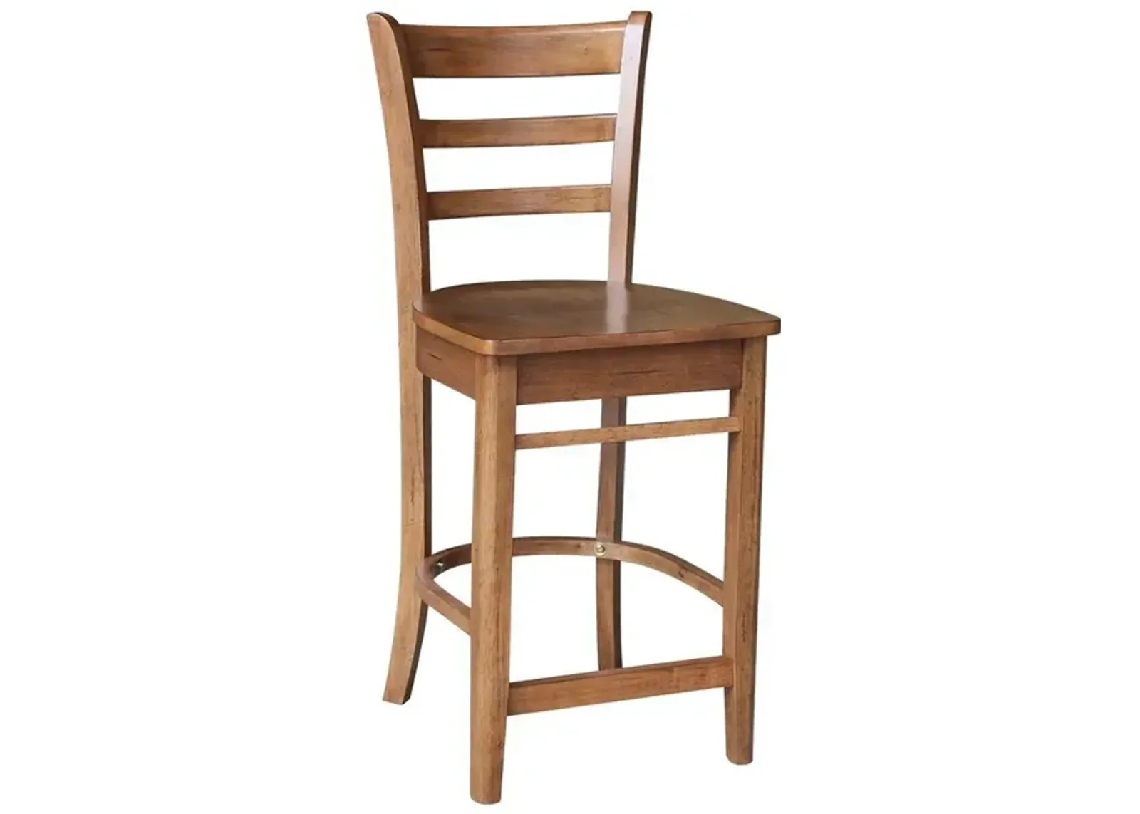 John Thomas Dining Essentials Emily Wood Stool in Bourbon Oak