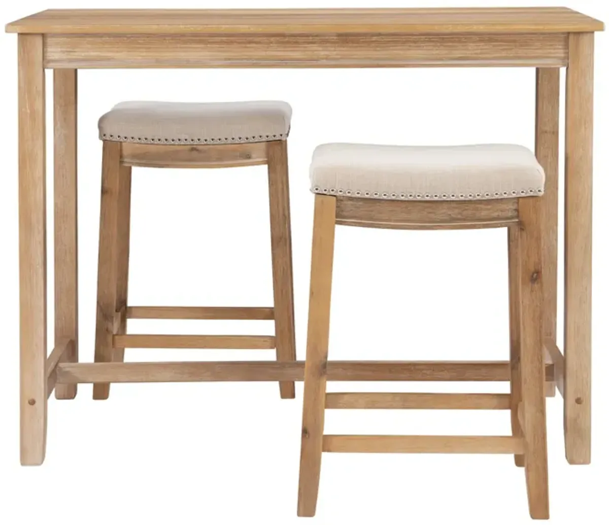 Claridge 3-Piece Counter Set - Natural