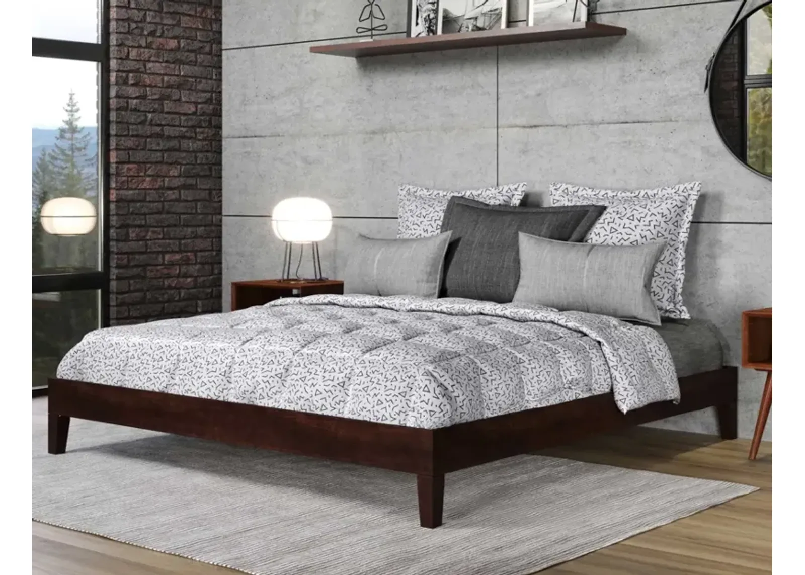 Steve Silver Nix King Platform Bed Natural