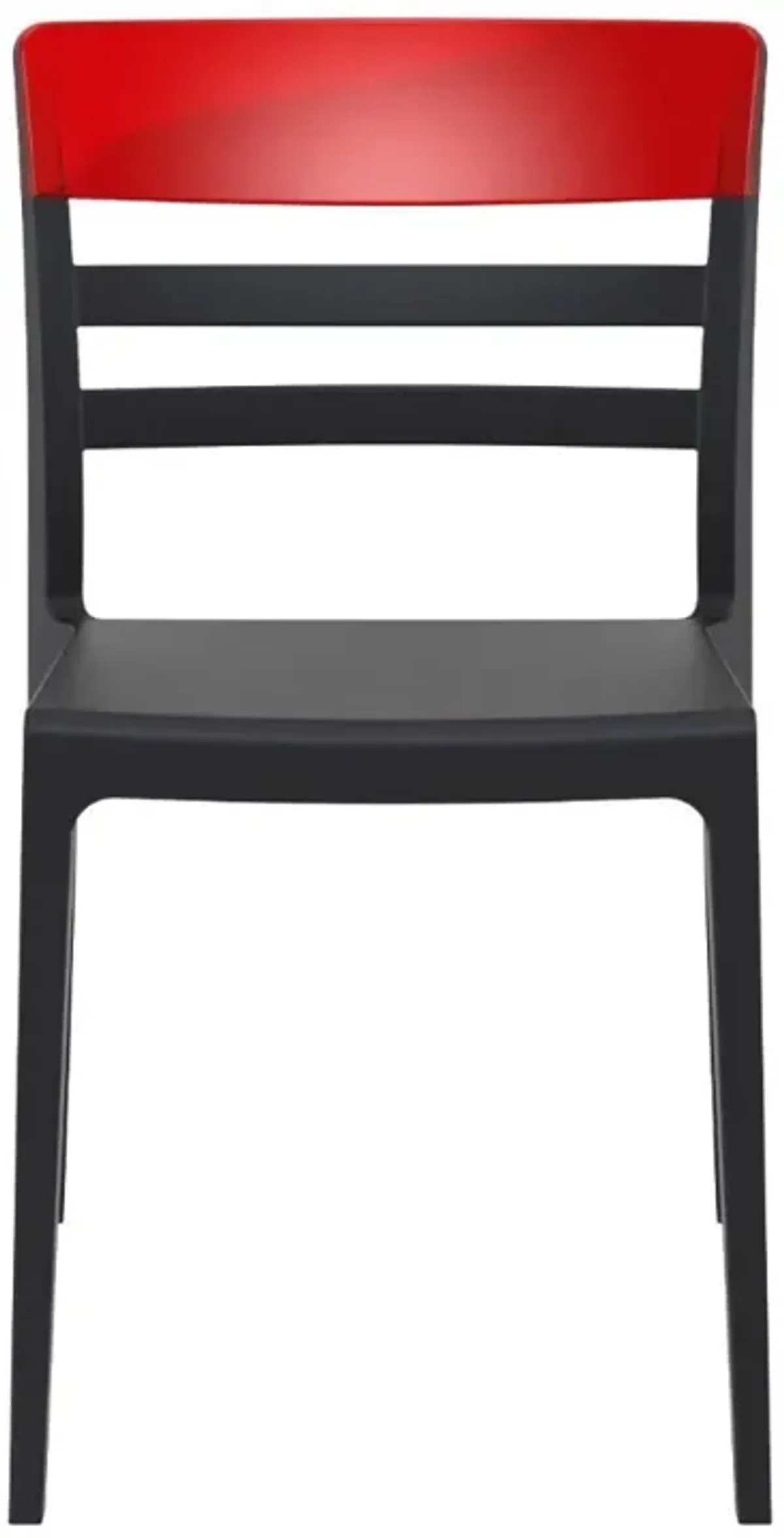 Compamia Moon Dining Chair Black Transparent Red