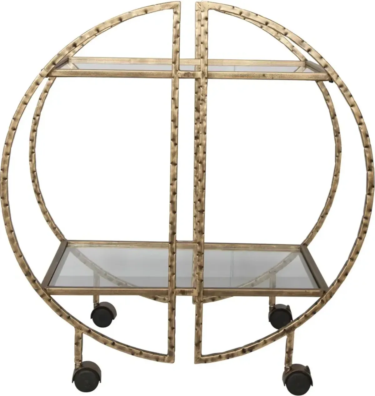 Uttermost Zelina Antique Gold Bar Cart