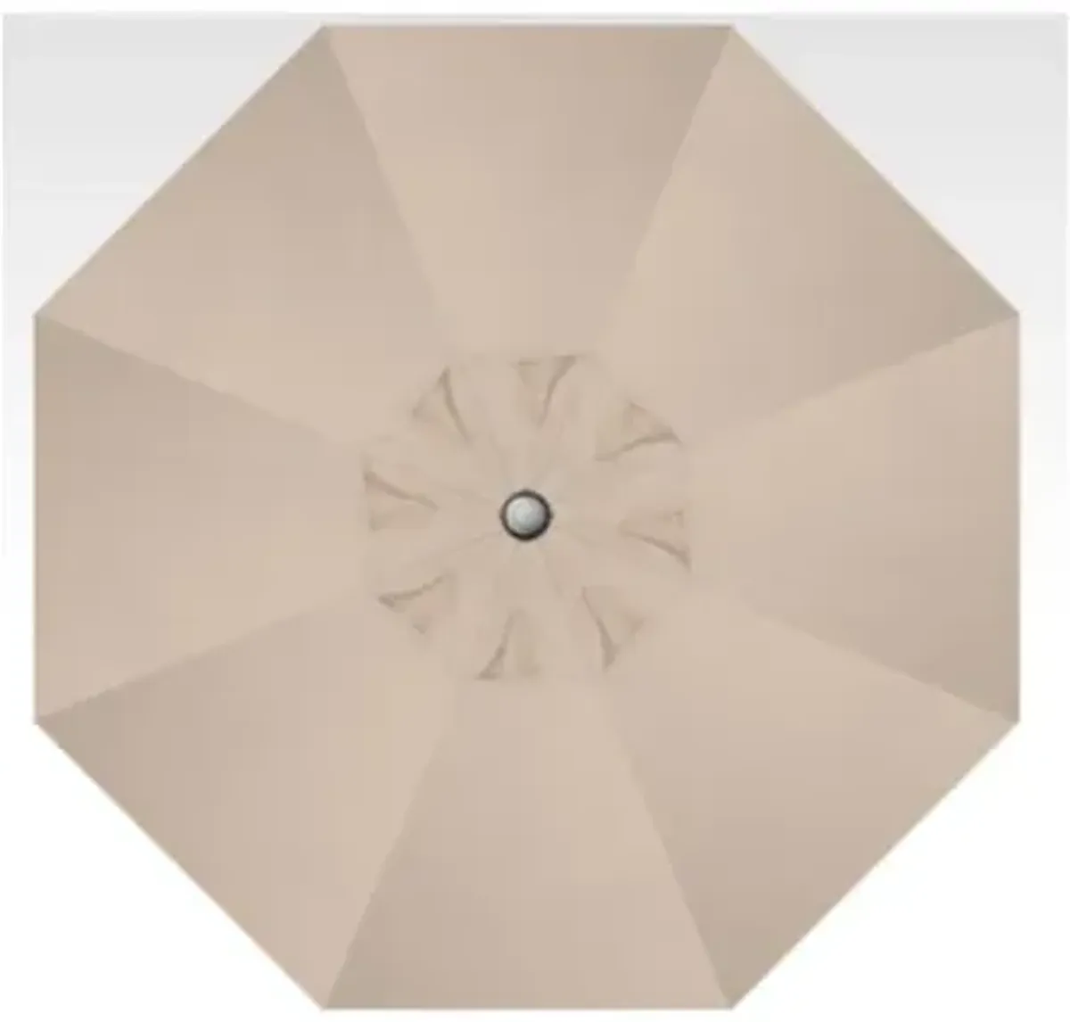 Treasure Garden Khaki 9' Octagon Anthracite Push Button Tilt Outdoor Umbrella