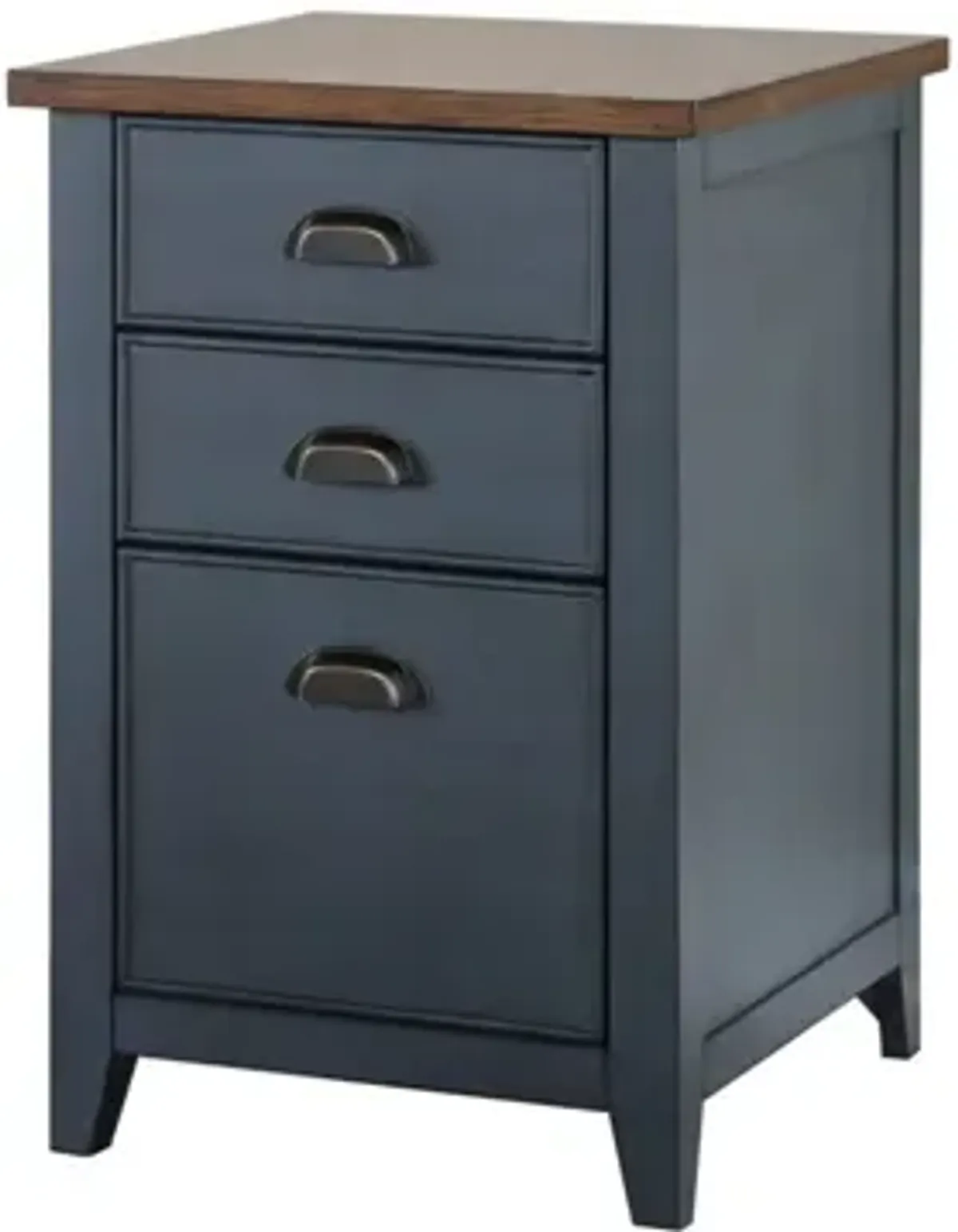 Martin Furniture Fairmont Dusty Blue Office File Cabinet