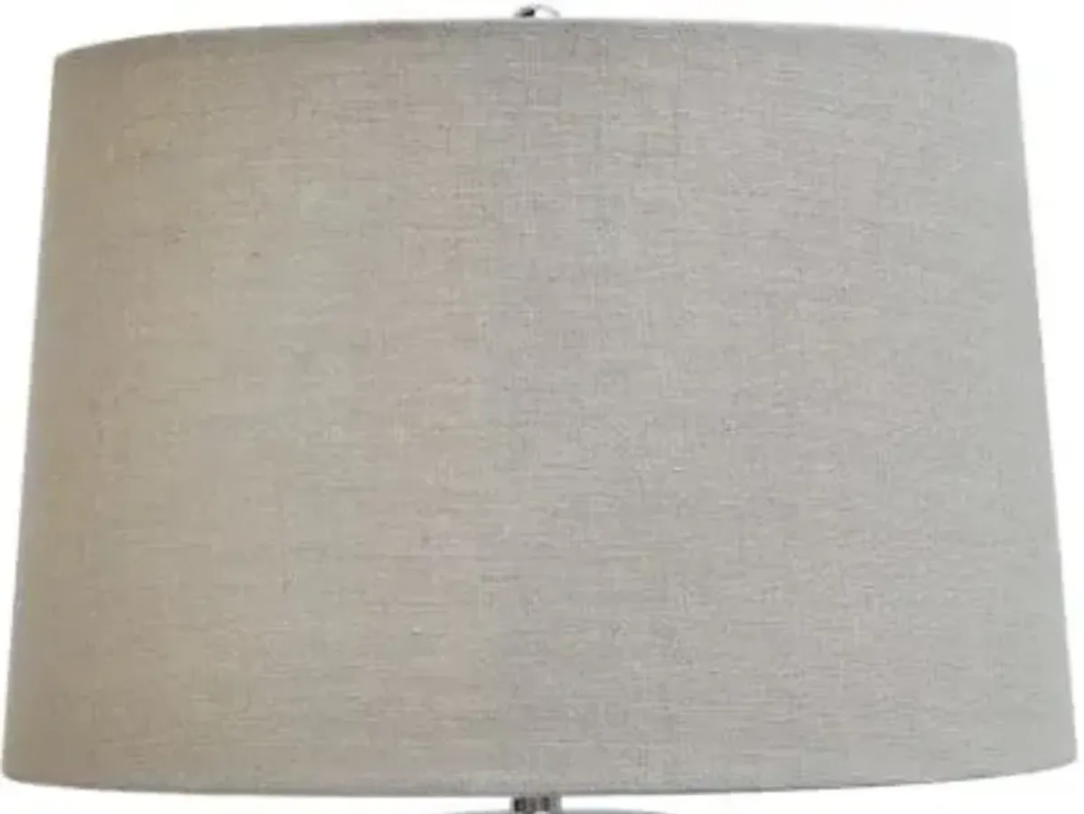 Crestview Blair Beige/Silver Table Lamp