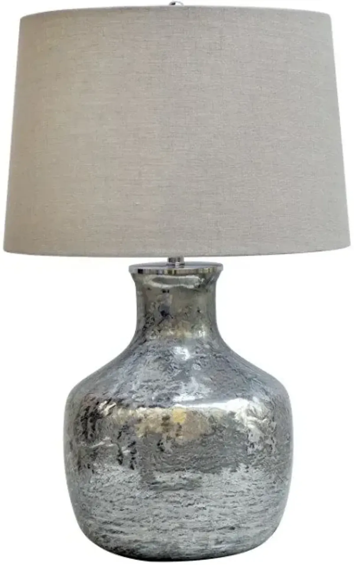 Crestview Blair Beige/Silver Table Lamp