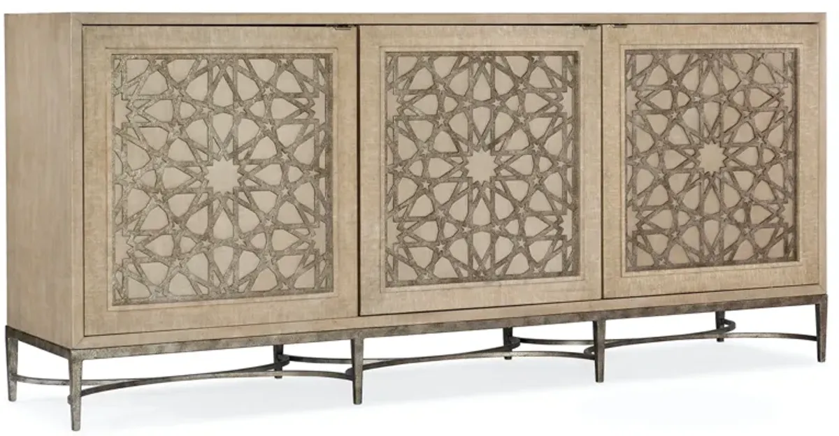 Hooker Furniture Melange Suzani 3-Door TV Entertainment Console