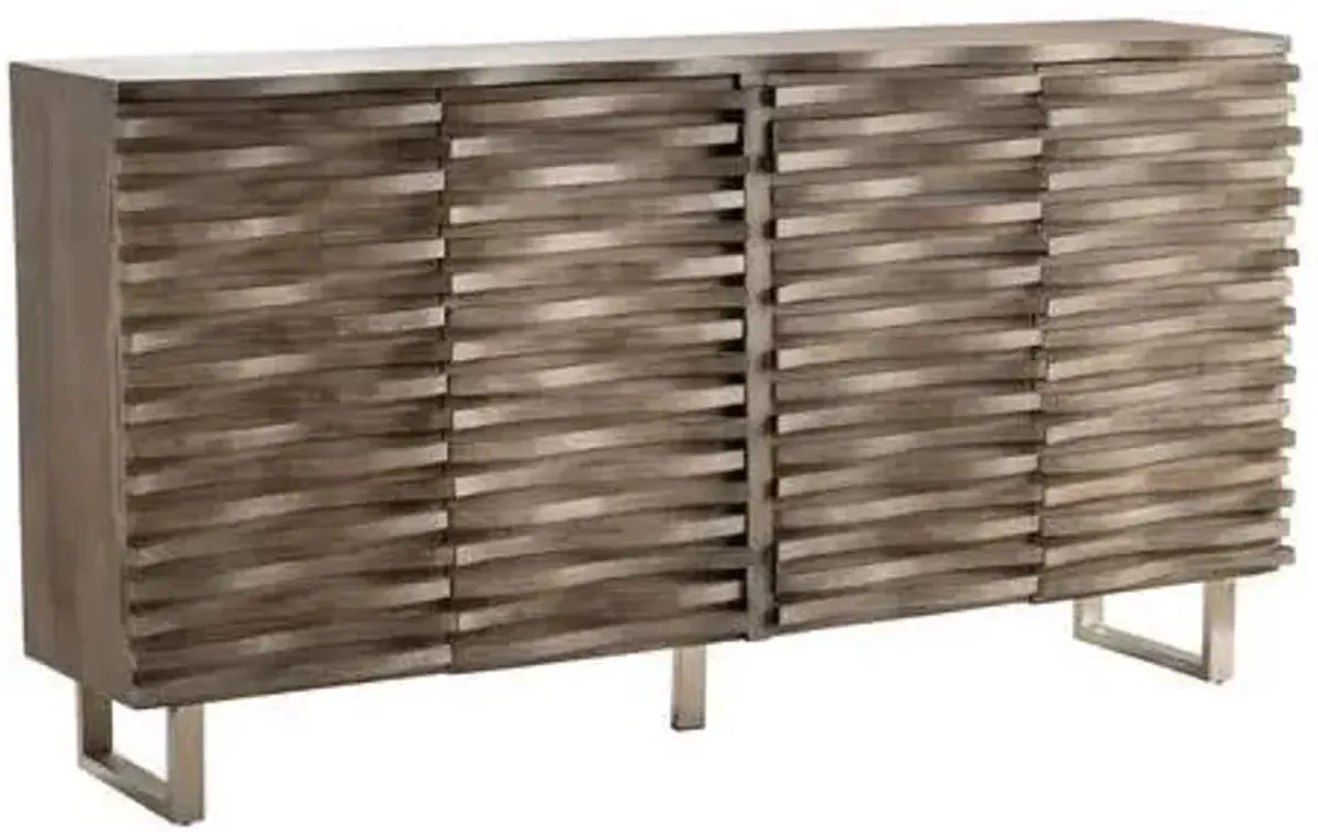 Crestview Bengal Manor Grey Sideboard