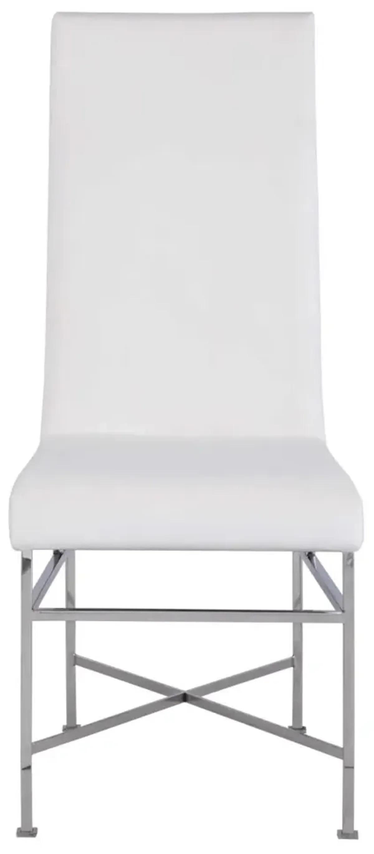 Chintaly Kendall Contemporary Side Chair with Steel Frame