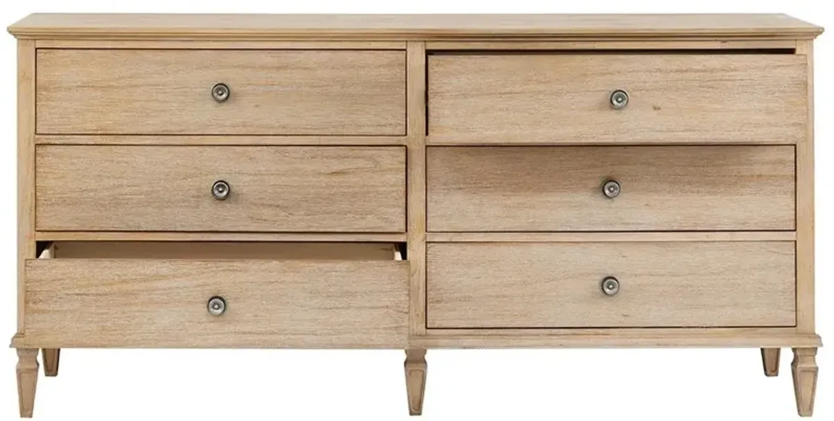 Olliix Madison Park Signature Light Natural Victoria 6-Drawer Dresser