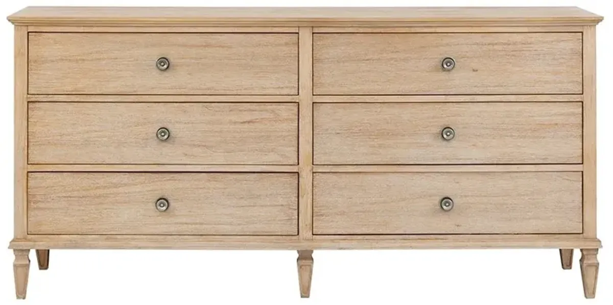 Olliix Madison Park Signature Light Natural Victoria 6-Drawer Dresser