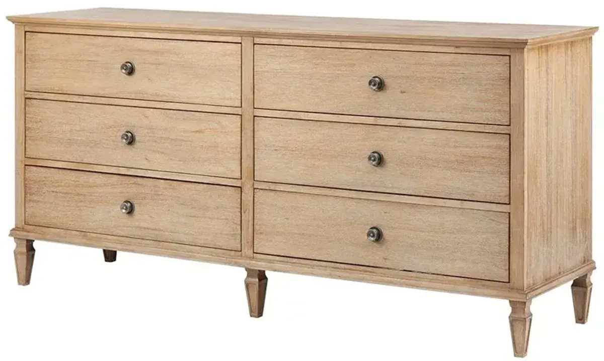 Olliix Madison Park Signature Light Natural Victoria 6-Drawer Dresser