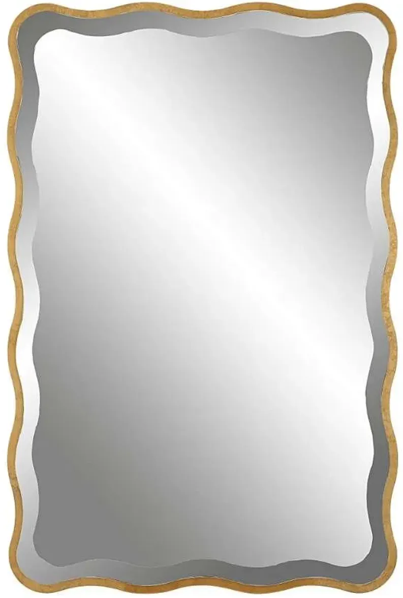 ANETA GOLD SCALLOPED MIRROR