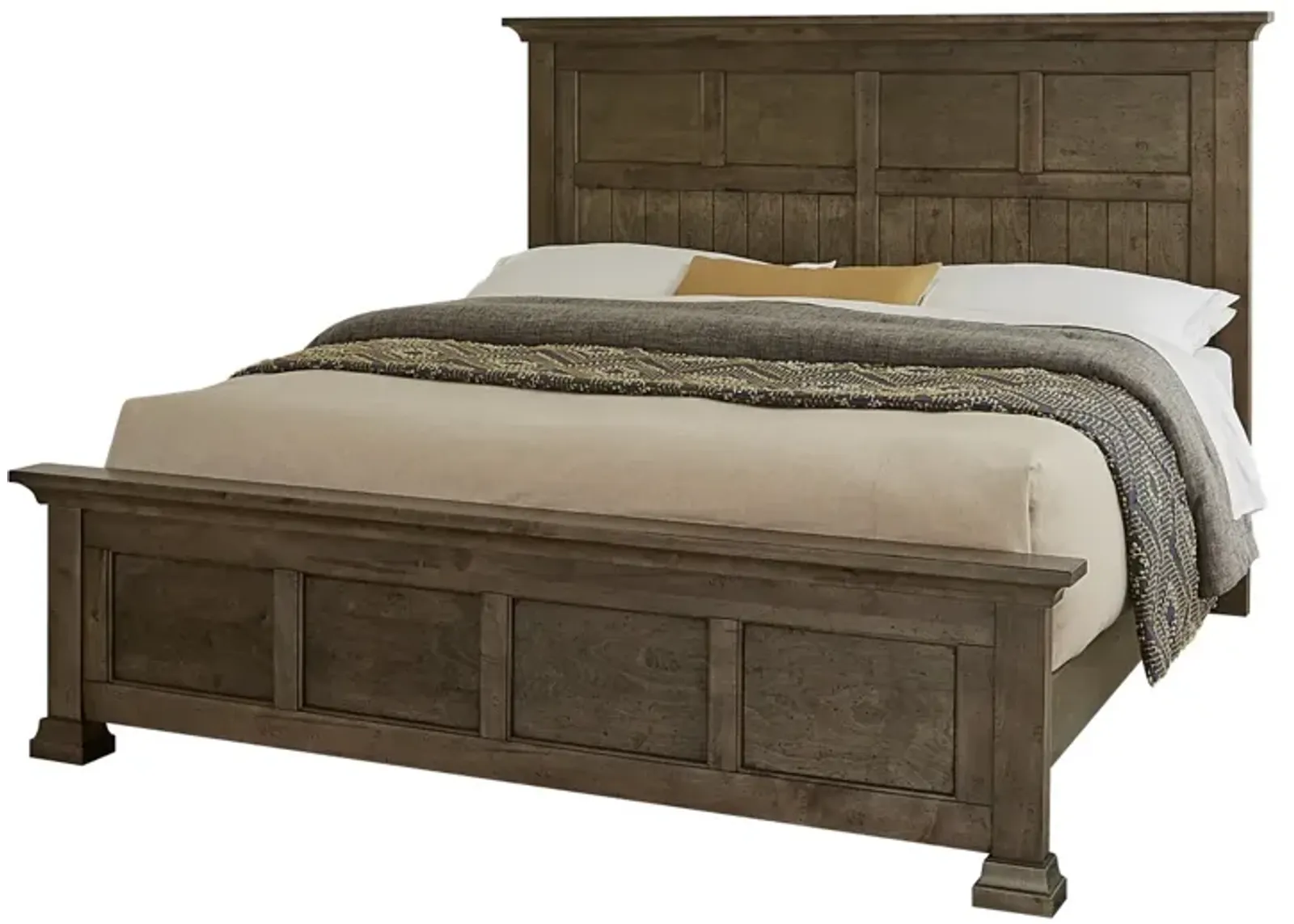 Vaughan-Bassett Carlisle Dark Sable Window Pane Queen Headboard