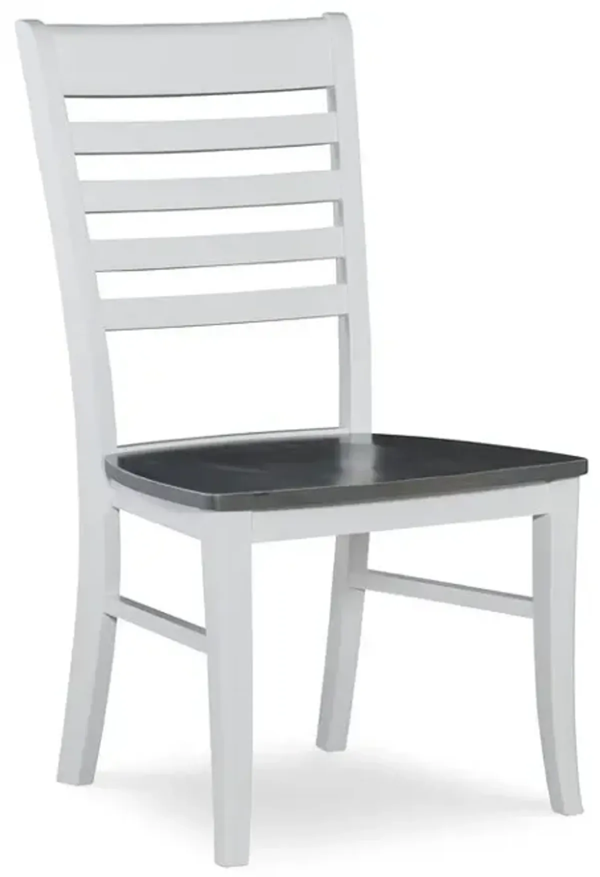 John Thomas Cosmopolitan Roma Wood Dining Chair in Heather Gray & White