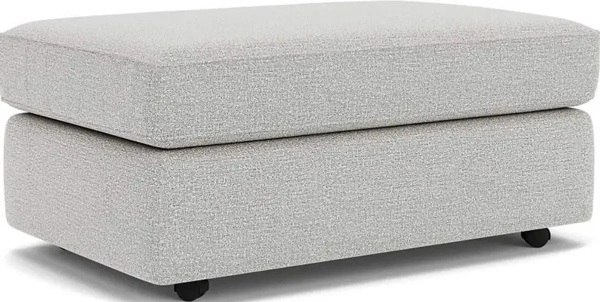 Flexsteel Vail Silver Glacier Cocktail Ottoman