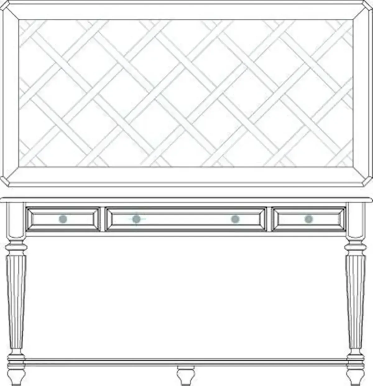 Hooker Furniture Brookhaven Leg Writing Desk