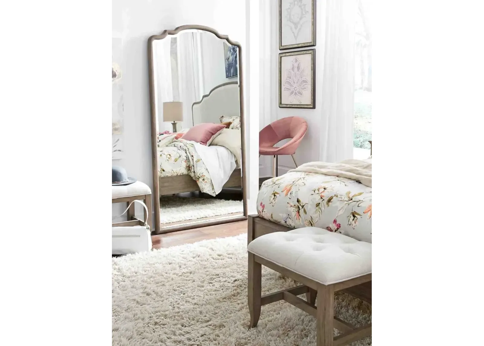 Aspenhome Provence Patine Floor Mirror