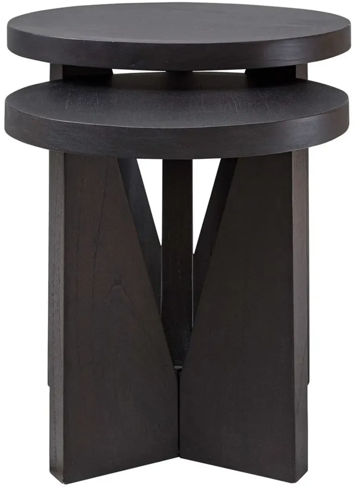 Uttermost Nadette 2-Piece Dark Espresso Nesting Tables