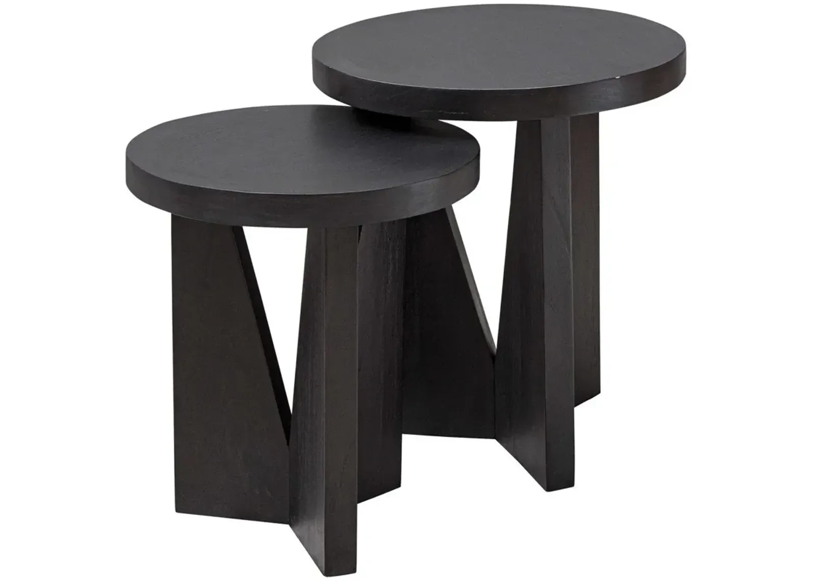 Uttermost Nadette 2-Piece Dark Espresso Nesting Tables