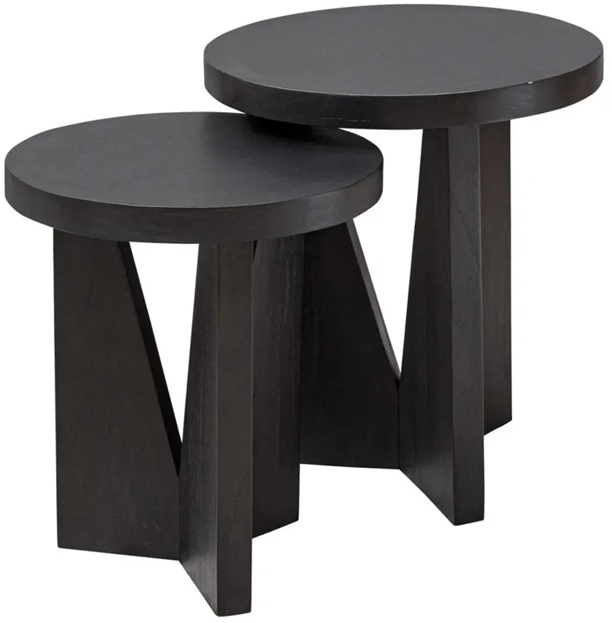 Uttermost Nadette 2-Piece Dark Espresso Nesting Tables