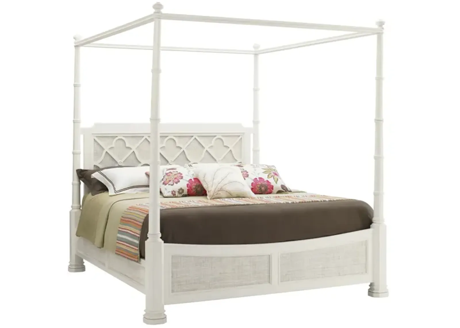 Tommy Bahama Home by Lexington Ivory Key Southampton Poster Bed Queen