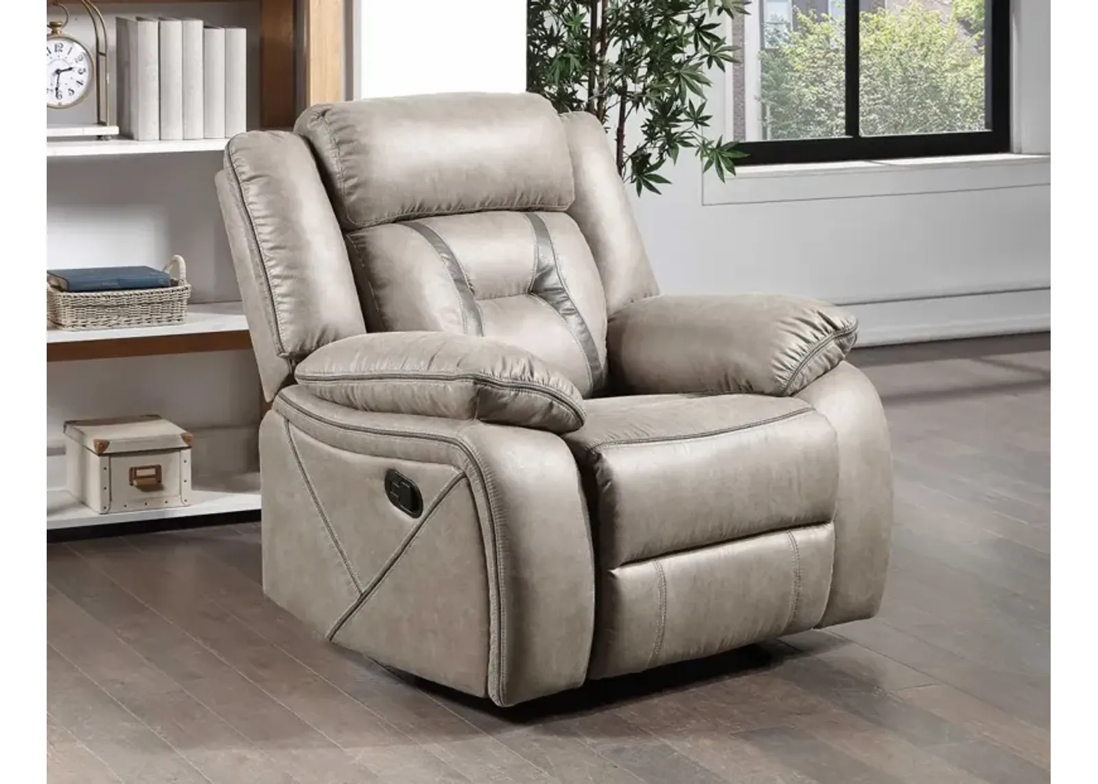 Steve Silver Tyson Gray Recliner