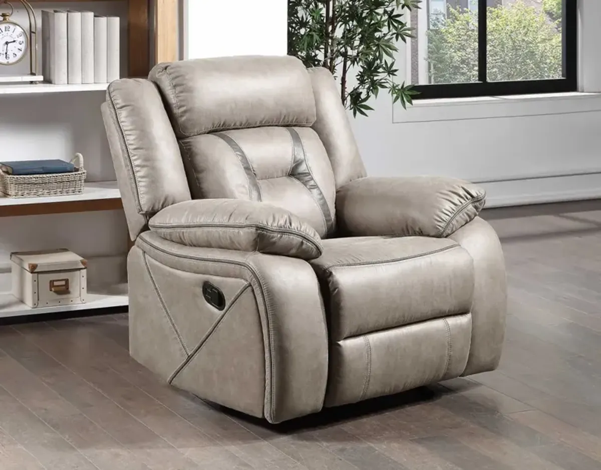 Steve Silver Tyson Gray Recliner