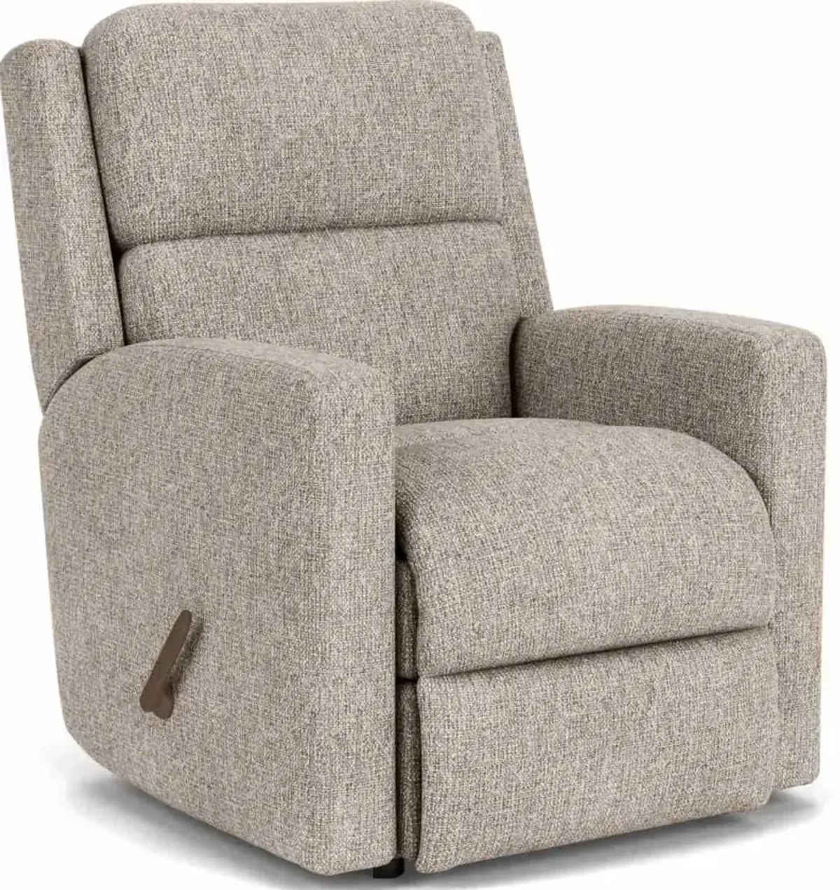 Flexsteel Chip Silver Overcast Rocking Manual Recliner