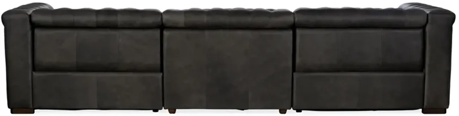 Hooker Furniture Savion Grandier Leather Sofa with Power Recline Power Headrest