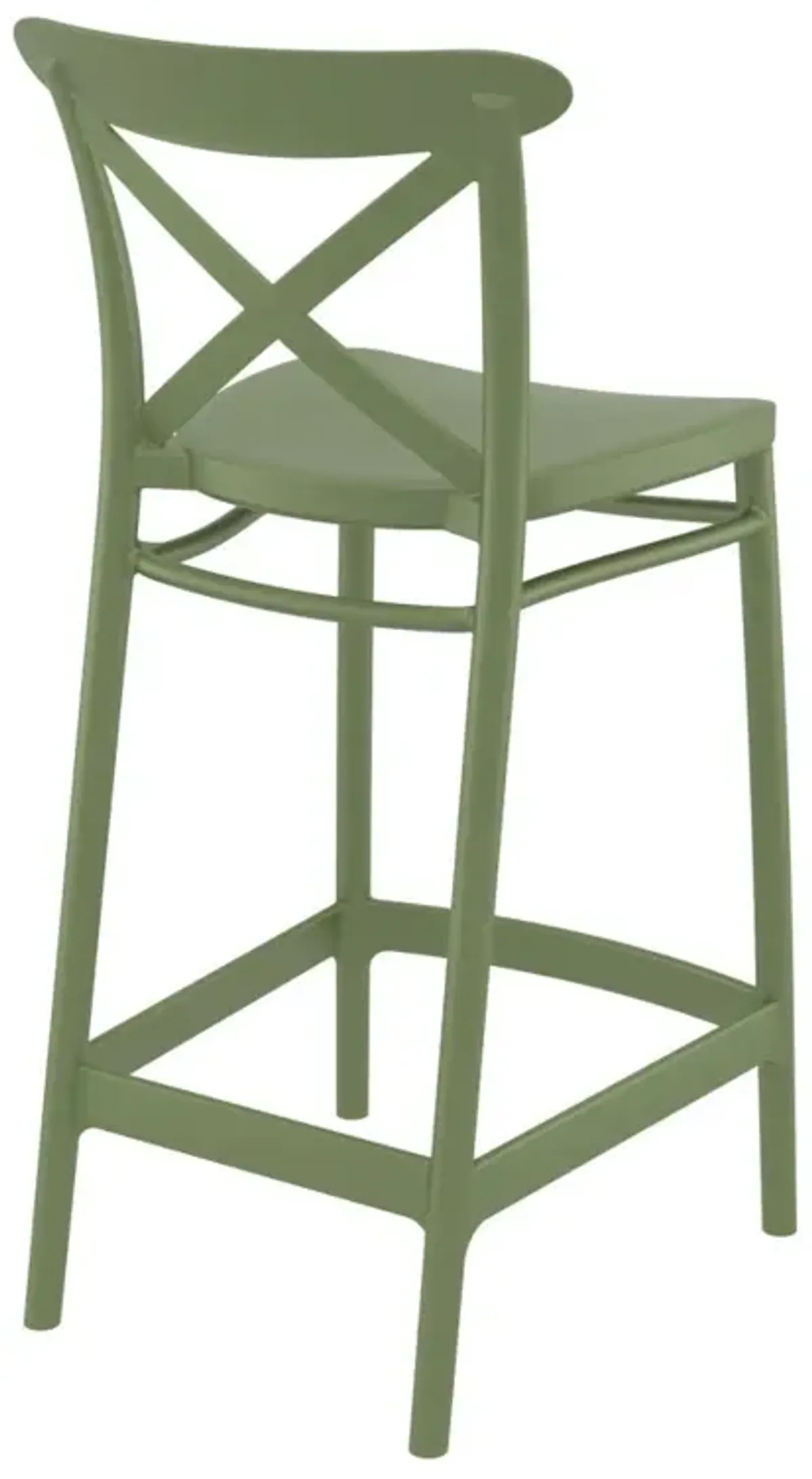 Compamia Cross Counter Stool Olive Green