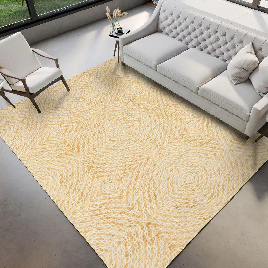 BRISBANE GOLD 5'X8' AREA RUG