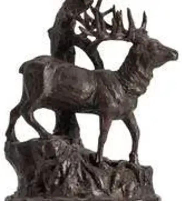 Crestview Hunters Walk Hand Finished Bronze Table Lamp