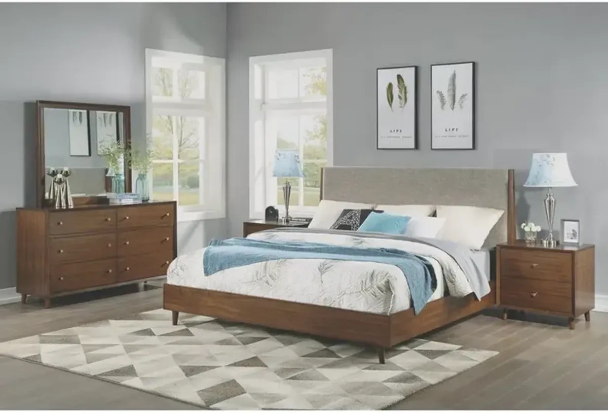 Flexsteel Ludwig Silt/Walnut Queen Bed