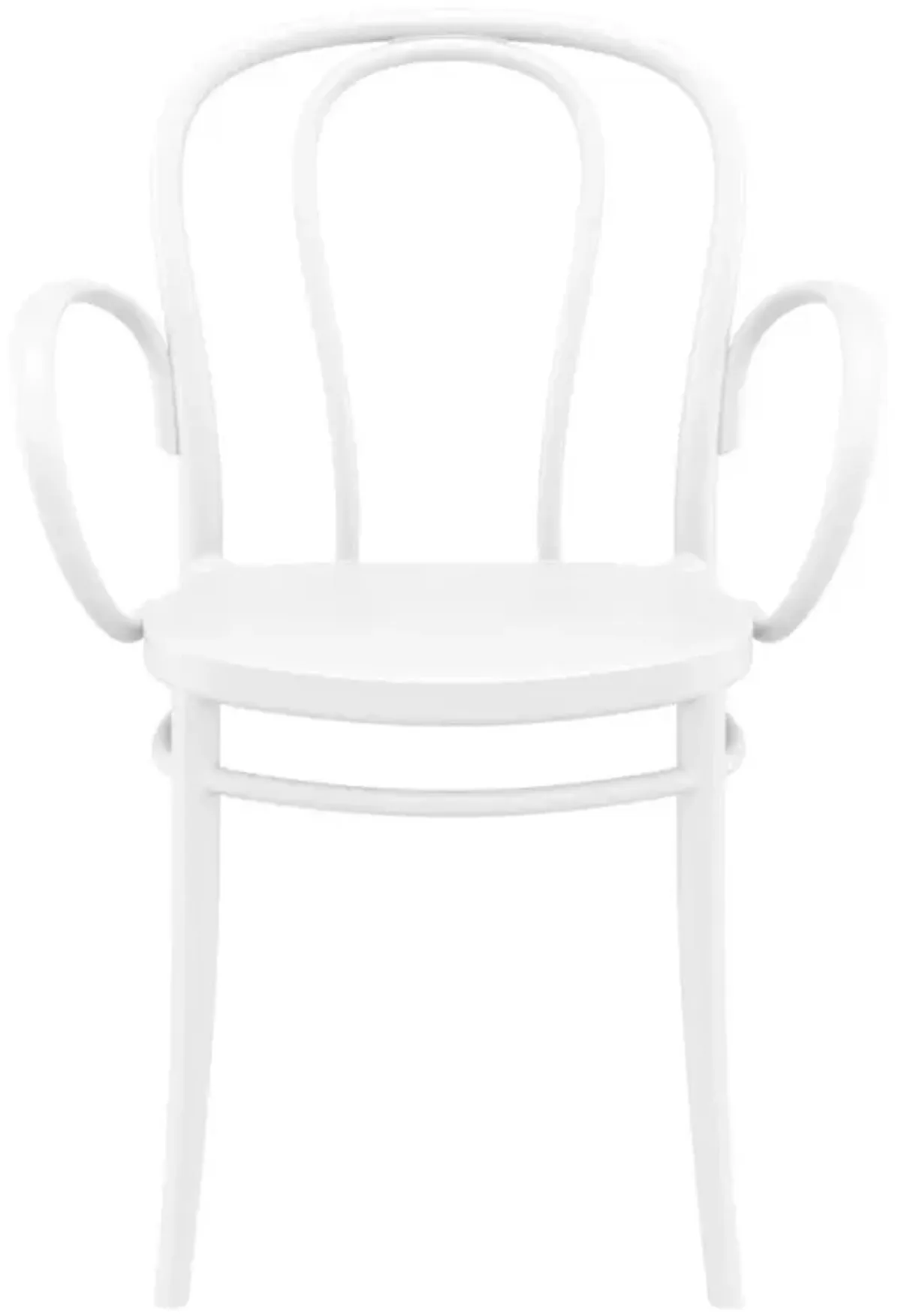 Compamia Victor XL Resin Outdoor Arm Patio Chair White