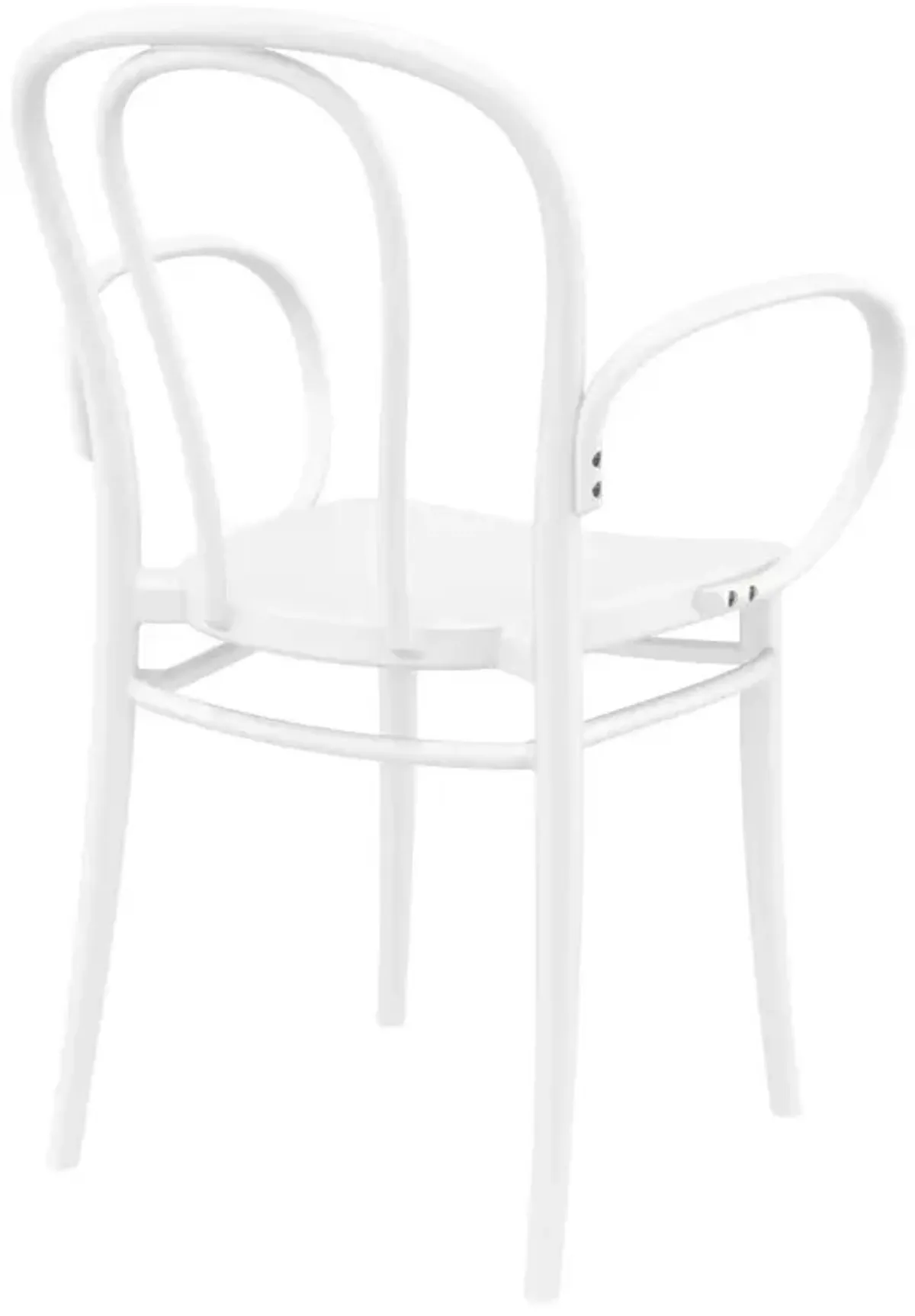 Compamia Victor XL Resin Outdoor Arm Patio Chair White