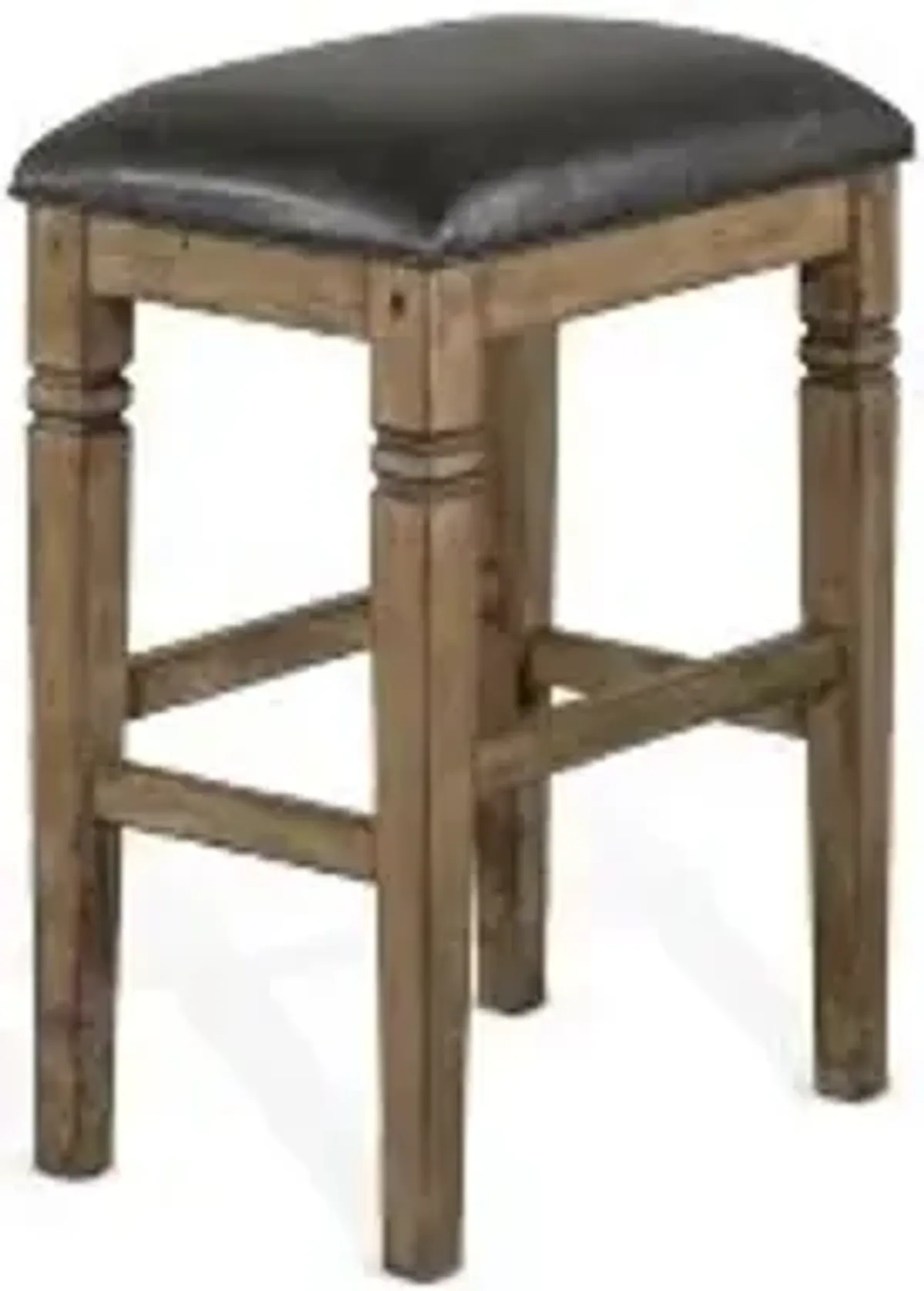 Sunny Designs Doe Valley Buckskin Backless Stool with Cushioned Seat