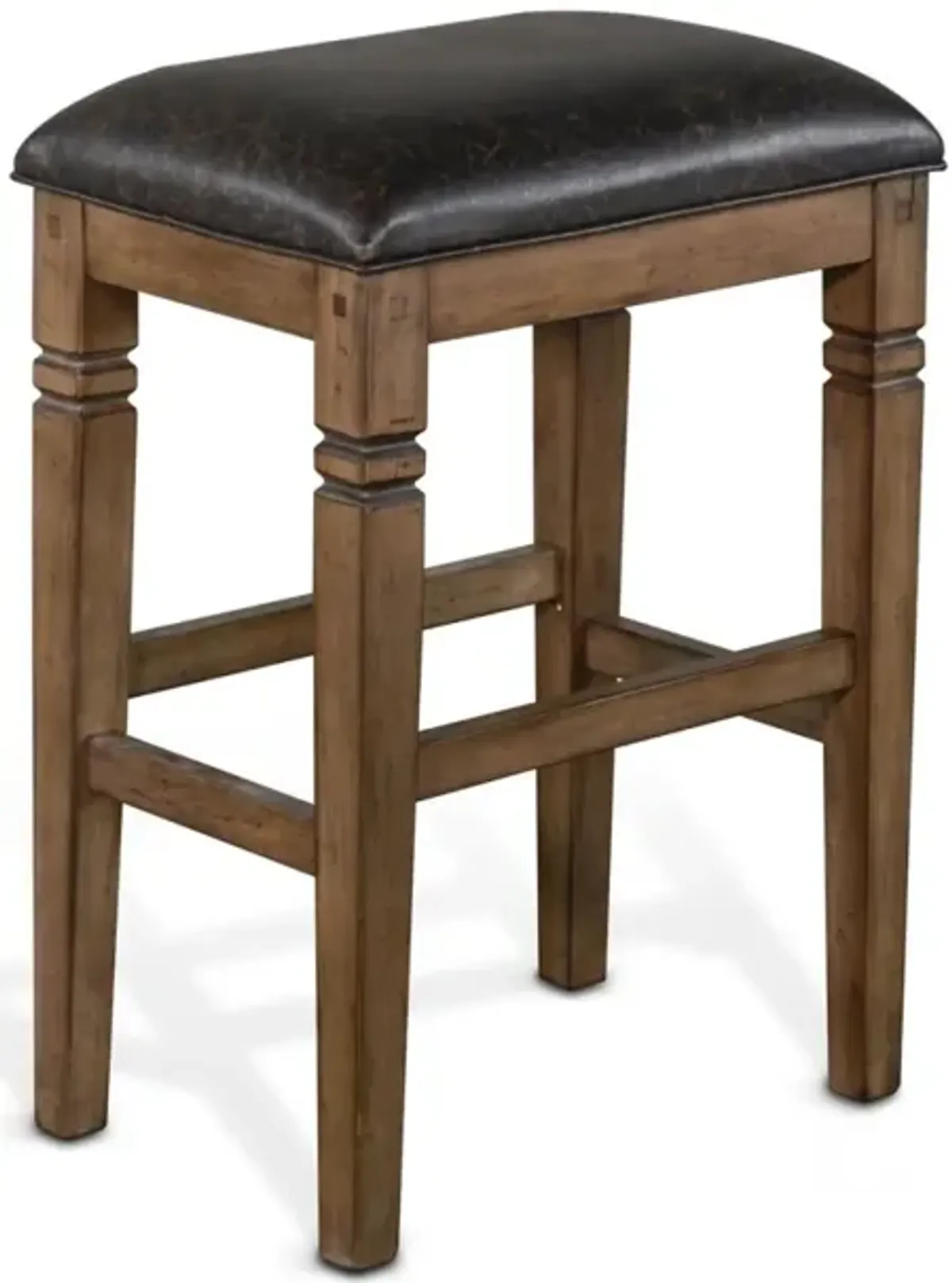 Sunny Designs Doe Valley Buckskin Backless Stool with Cushioned Seat