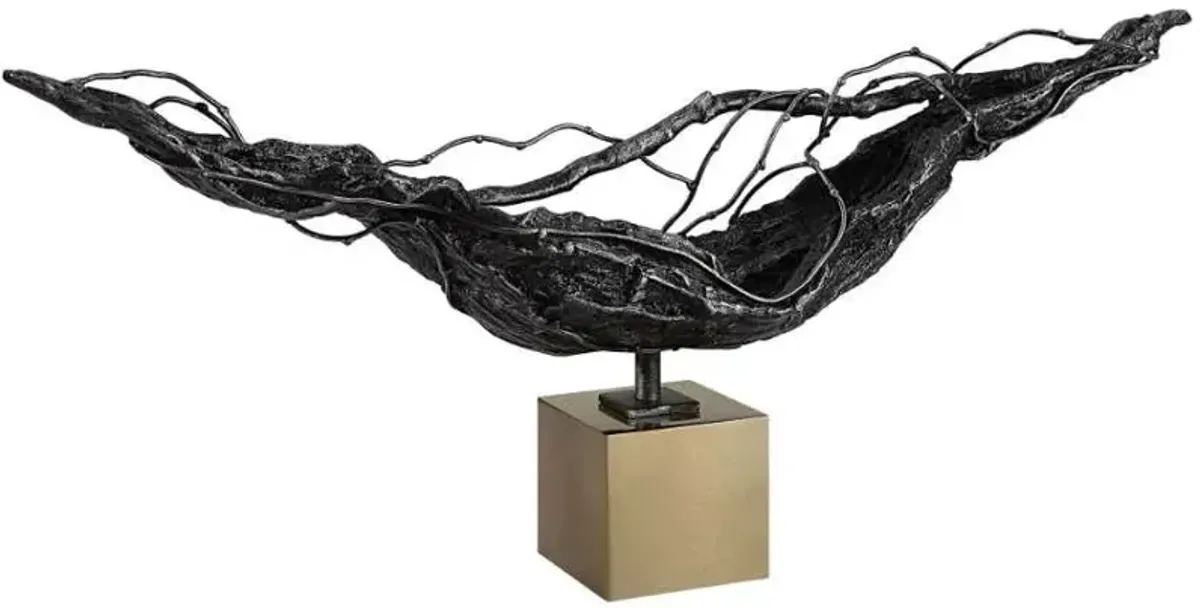 Uttermost Tranquility Dark Bronze Abstract Sculpture