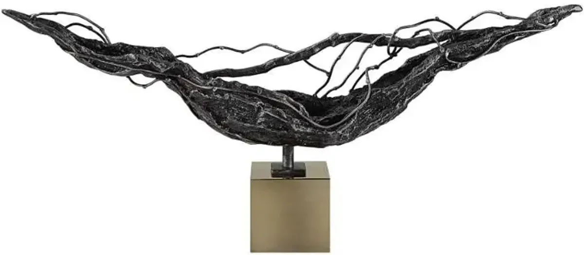 Uttermost Tranquility Dark Bronze Abstract Sculpture